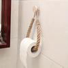 Vintage Towel Hanging Rope Toilet Paper Holder Home Hotel Bathroom Decoration Storage Rack Suction Cup Wall Mounted Movable