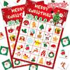 24 Players Christmas Bingo Cards Xmas Winter Holiday Party Paper
