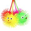 Stress Children Adult Vent Ball LED Light Up Toy Glowing Hair Flash Ball Elastic Glow Hair Ball