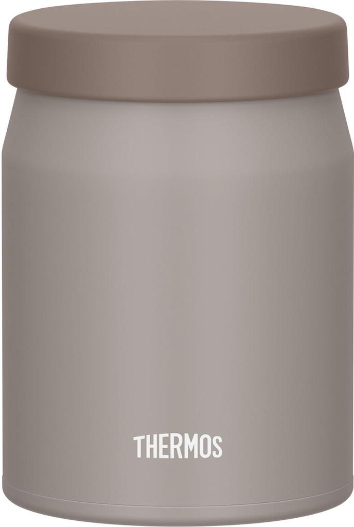 Модель, пригодная для мытья в посудомоечной машине: Термос Thermos с вакуумной изоляцией для супа, 500 мл, бежевый, с интегрированной прокладкой для легкой очистки, полностью моющийся, и три