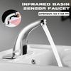 Hot & Cold Bathroom Automatic Touch Free Infrared Sensor Faucets Touchless Water Saving Inductive Electric Water Tap Mixer Power