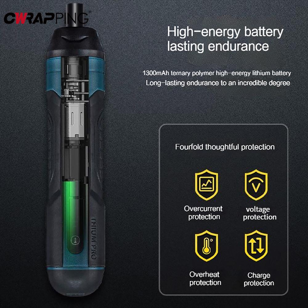Мини Аккумуляторная Электрическая Отвертка Перезаряжаемая 1300 мАч Регулируемая Дрель Многофункциональная Разборка Крутящий Момент Ремонт Автоинструмент