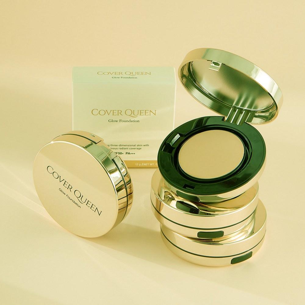 Тональная основа Cover Queen Glow Essence Cover Pact, 1 продукт, 1 набор, Нет. 21
