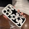 Черный Звездный Дизайн Чехол Для Телефона Для iPhone 17 Pro Max Чехлы iPhone 16E 16 15 14 13 12 11 XS X XR 7 8 Plus 17 Air Мягкий Бампер Чехол