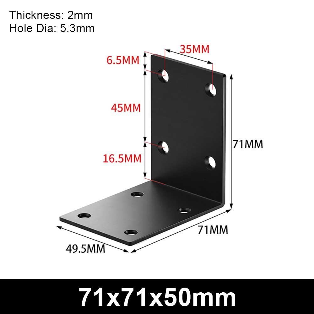 1Pcs Stainless Steel Angle Bracket 90 Degree Mending Plate Durable Corner Stand  Furniture Hardware
