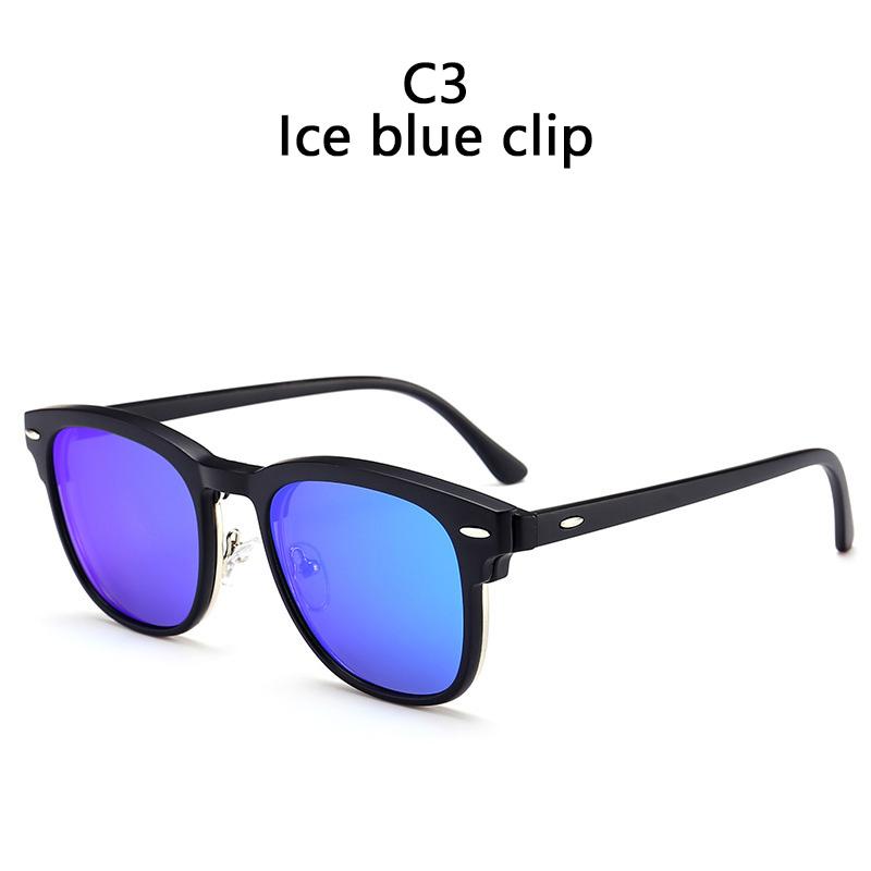 Polarized Sunglasses Men Women 5 In 1 Magnetic Clip On Glasses Optical Prescription Eyeglass Frames Magnet Clips