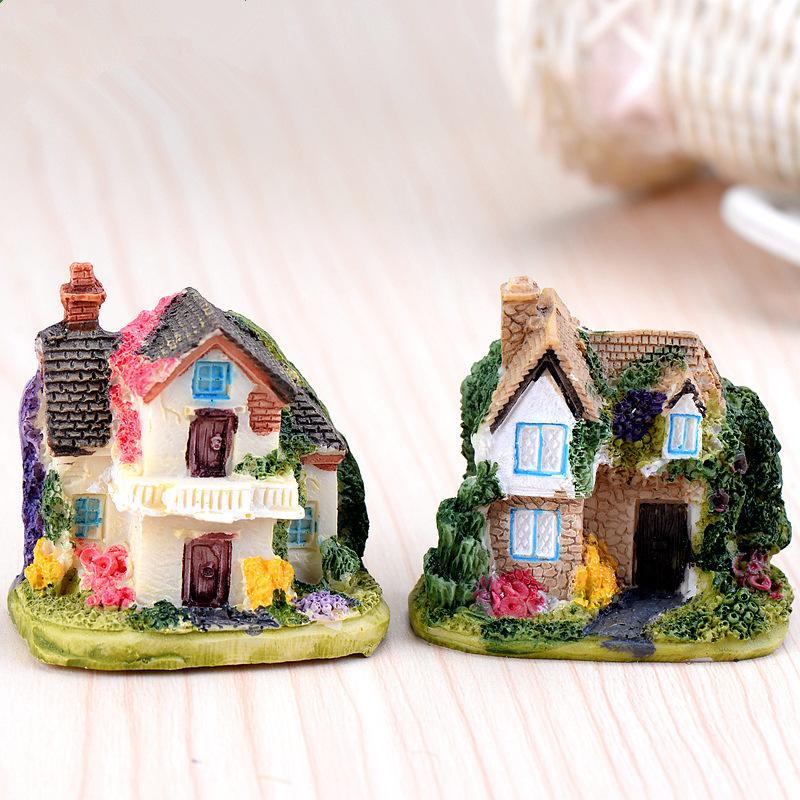 Ivy Villa House Miniature Fairy Garden Home Houses Decoration Mini Craft Micro Landscaping Decor DIY Accessories