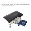 Fireproof Silicone Coated Safe Money Document Bag Storage Money Documents Jewelry and Passport