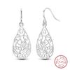 New 925 Silver Hope Rainbow Flower Earrings For Women Sparkling Colored Zircon Star Koi Earrings Fashion Party Jewelry