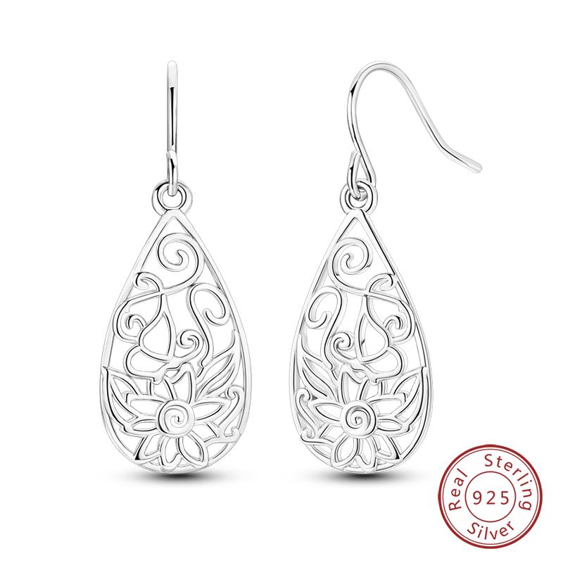 New 925 Silver Hope Rainbow Flower Earrings For Women Sparkling Colored Zircon Star Koi Earrings Fashion Party Jewelry