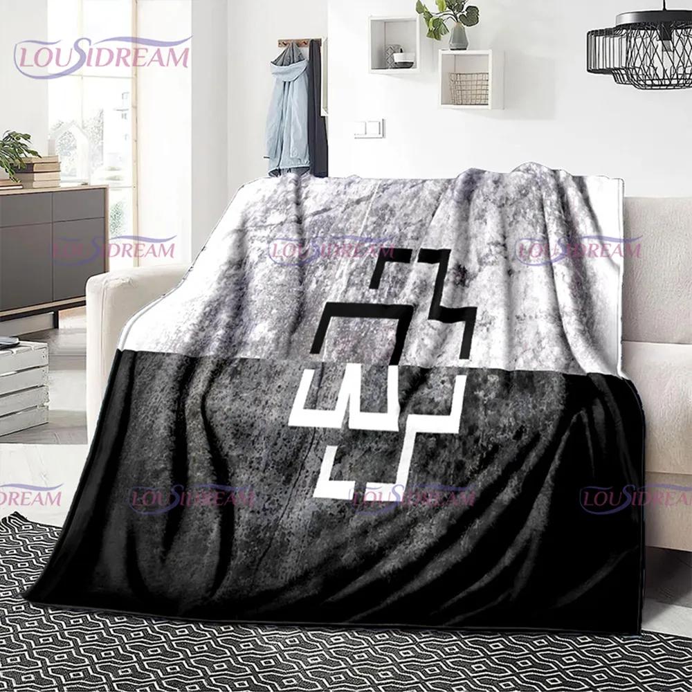 3D R-Rammstein Heavy Metal Band, мягкое плюшевое одеяло, фланелевое одеяло, одеяло для гостиной, спальни, кровати, дивана, вентилятора, одеяло