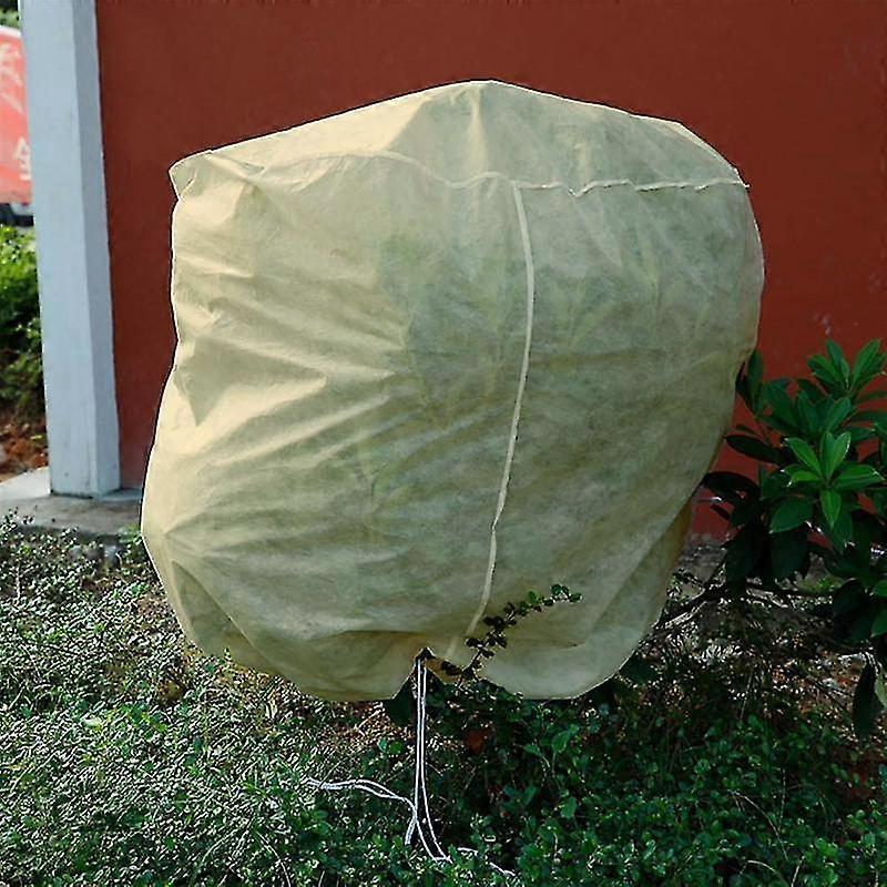 Frost Protection Bags For Plants, Reusable Plant Protection Cover With Drawstring, Garden Fleece Bags Winter-e