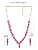 Ожерелье Изящное Рубиновое Ожерелье Набор Для Женщин