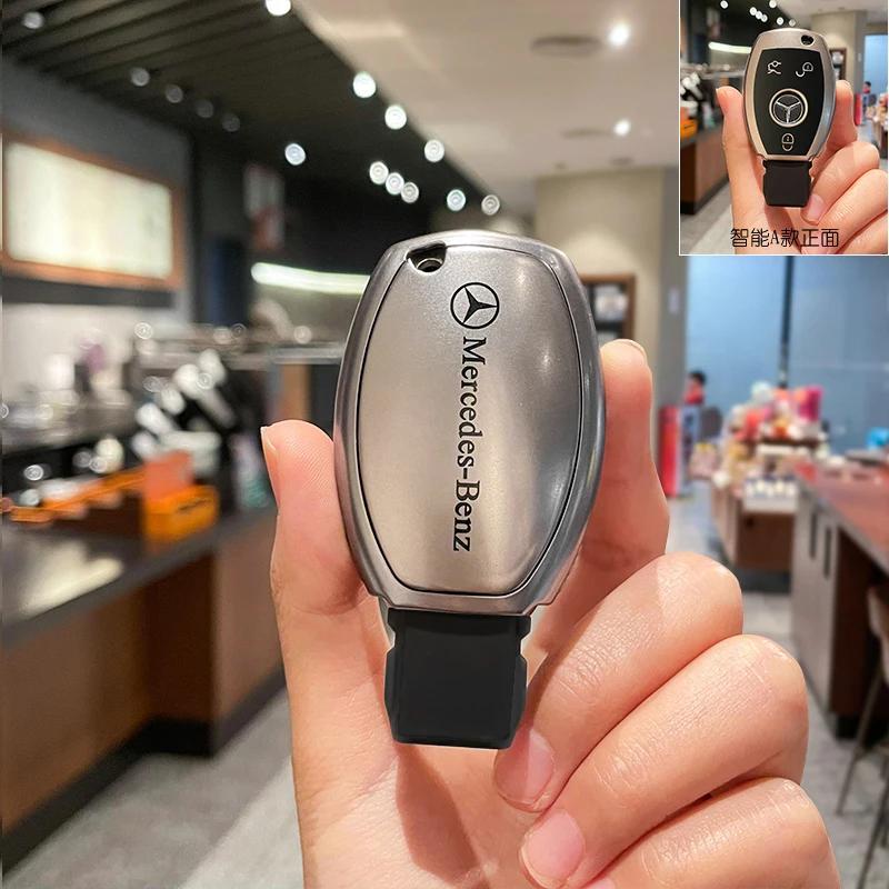 ULA5 Car Remote Key Case Cover Fob for Mercedes Benz A B G R Class GLA GLK W176 W204 W251 W463 Accessories Key Chains
