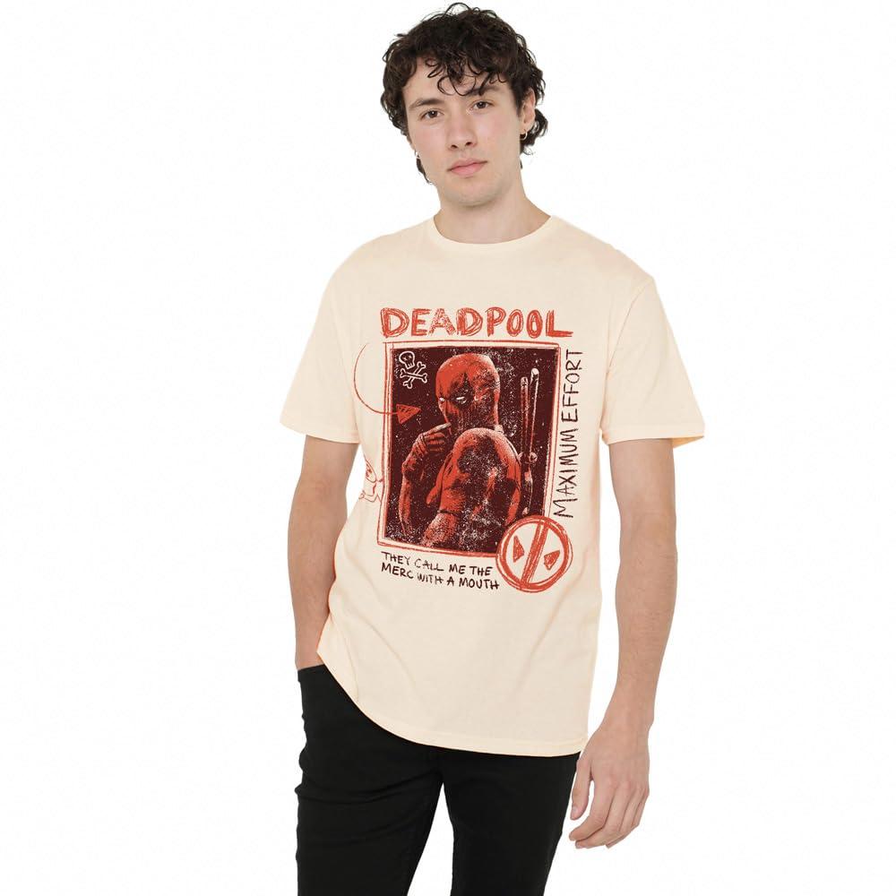 Deadpool & Wolverine Mens Maximum Effort Deadpool T-Shirt