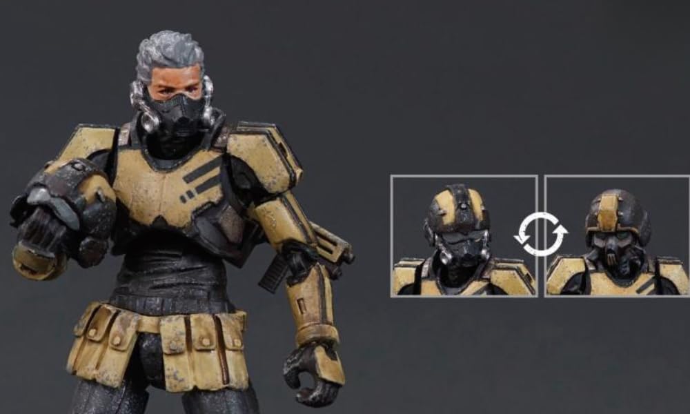 HiPlay Acid Rain War Acid Rain Hell Officer Movable Action Figure Accessories Full Set FAV-A43 (Hell Officer)