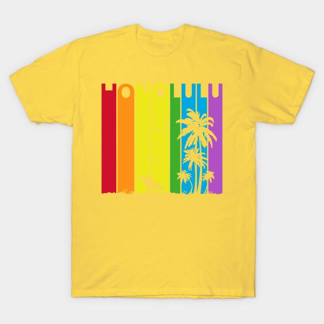 Футболка унисекс модная honolulu lgbt gay pride принт плюс размер XS-6XL футболка без вырезов принт на бумаге для переноса хлопковая футболка