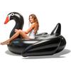 Cool 190cm Black Swan Giant Pool Float Inflatable Circle Swimming Rings Ride-On Inflat Mattress Floating Bed Summer Party Pool