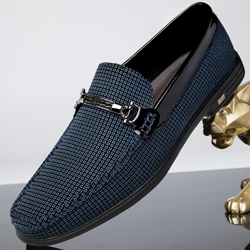 Luxury Brand Men's Comfortable Round Toe Casual Loafers Fashionable Outdoor Men's Breathable and Non Slip Casual Driving Shoes