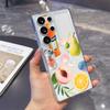 Чехол-иллюстрация «Напитки и Фрукты» для Samsung Galaxy S26 S25 S24 S23 S22 S21 S20 FE Plus Мягкий ТПУ Тонкий Ударопрочный Чехол