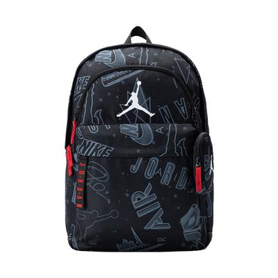 Рюкзак полиэстеровый обычный унисекс граффити черный Jordan JD2513167GS-002