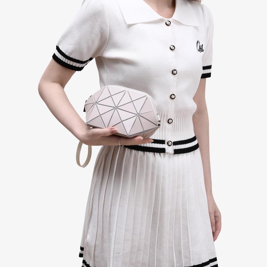 2025 Геометрическая ромбовидная сумка кроссбоди-ракушка с кошельком для монет