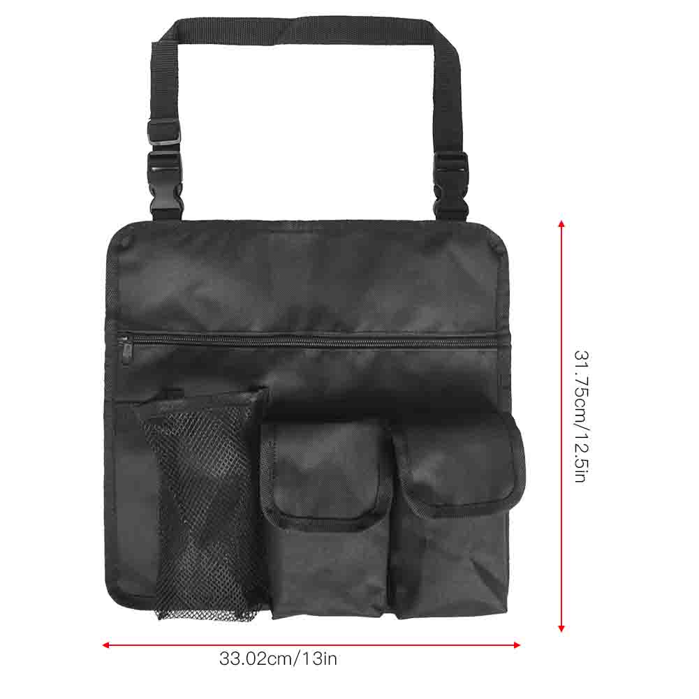 Уличная водонепроницаемая сумка для пляжного кресла из ткани Оксфорд 600D, сумки-мессенджеры для хранения напитков и еды, черная