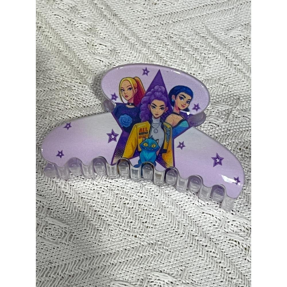 Children's Hot Kpop Demon Hunter Girl Group hair clips, cute plastic hairpins, girls' side clips, hair accessories Gifts