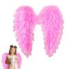 Women's Feathered Angel Wings Halloween Fairy Cosplay Wings Costume Carnival Stage Show Accessory for Adult Children