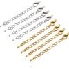 30SET Tail Chain Handmade Extension Chain with Lobster Clasp and Droplets Tone Extended Connector For DIY Jewelry Making