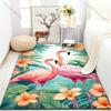 1PC Elegant Flamingo Print Carpet for Living Room Bedroom Sofa Doormat Home Decor Area Rugged Non-slip Floor Mat Large Size