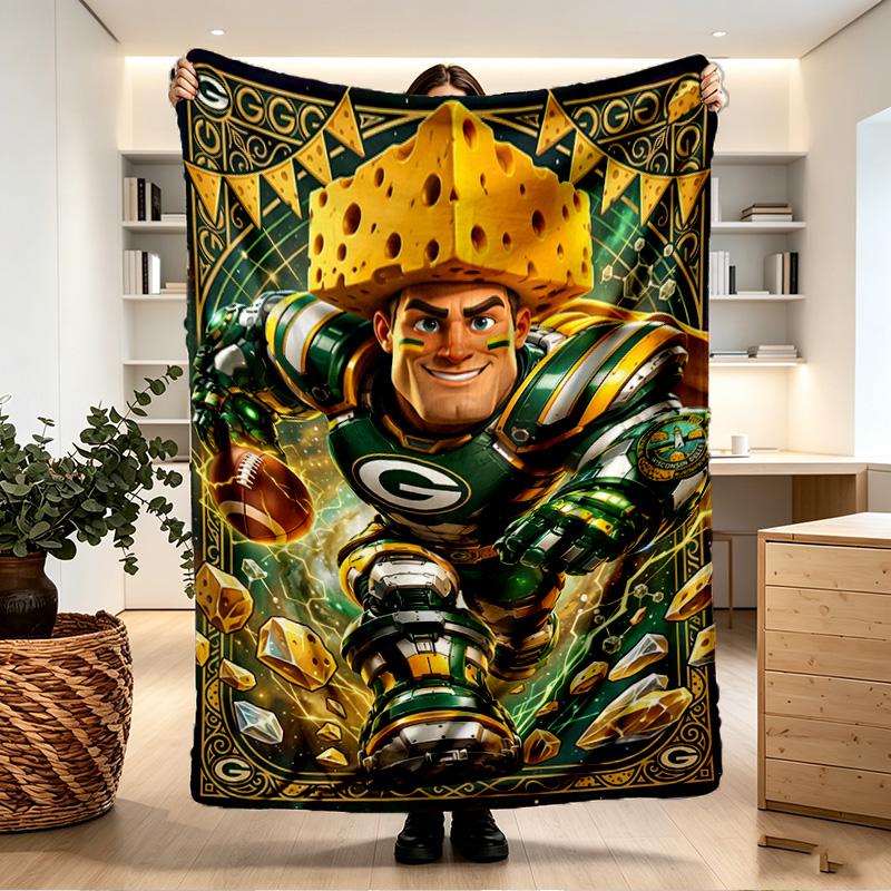 NFL Print Blanket - Soft & Comfortable, for Bedroom, Travel, Sofa, Home Decoration - Birthday Christmas Gift for Friend