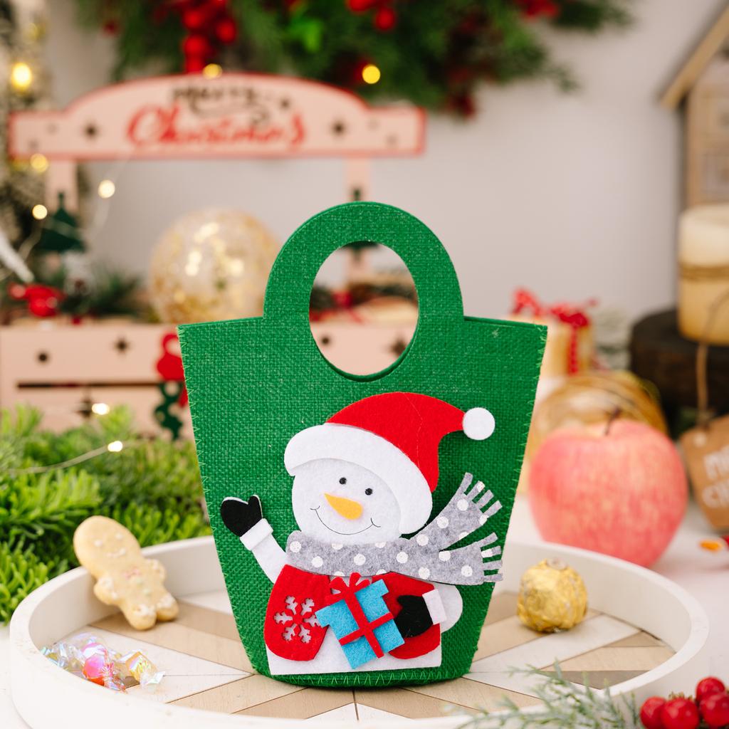 Christmas Decoration Cartoon Tote Bag Christmas Gift Bag Children's Candy Bag Gift Bag