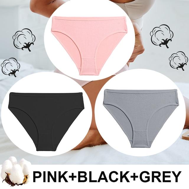 FINETOO 3 шт./лот, женские трусики с высокой талией, бесшовные трусики, нижнее белье, хлопковые трусы, сексуальное женское белье, женское нижнее белье