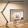 New Adjustable Modern and Stylish Swing Arm LED Desk Lamp with Clamp - Eye-Caring Reading Light for Work or Study In Office - 10