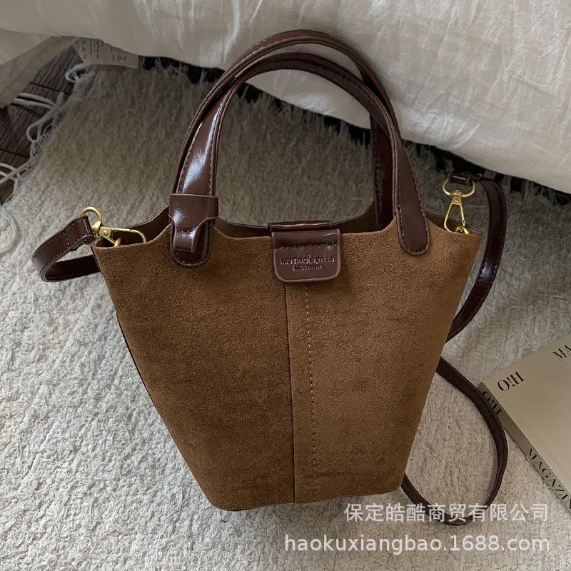 Премиальный ретро маленькая сумка женская 2025 новая мода универсальная сумка-мессенджер популярная сумка-тоут сумка-ведро