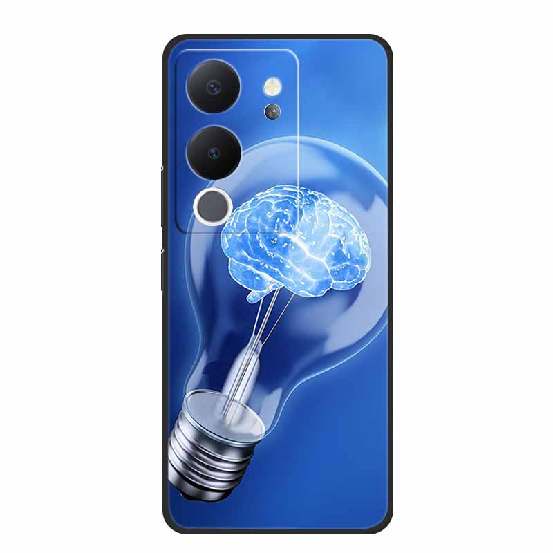6.67" Чехол для Vivo V30 Lite Черный Силикон Мягкие Чехлы для Телефона Для Vivo V30 Lite Задняя Крышка Чехол V 30 Lite Funda Coque Оболочка Capas