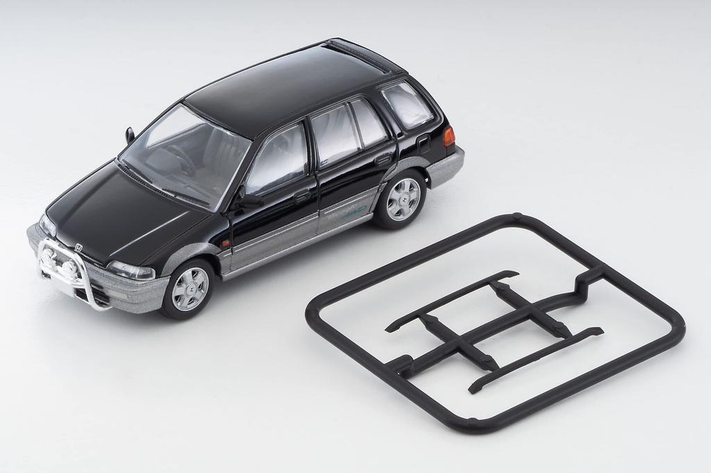 TOMYTEC Tomica Limited Vintage Neo Honda Civic Shuttle Beagle 1994 Finished Product 1/64 LV-N293a Black/Gray