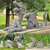 New Large Dragon Gothic Garden Decor Statue Resin Ornament For Outdoor Decoration Statue Decoration