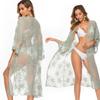 Women's Cardigan Explosion Beach Coverup Mesh Bikini Outer Cardigan Lace Embroidery Sunbrella