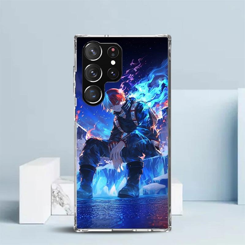 Тодороки Шото MHA Моя геройская академия Мягкий чехол для Samsung Galaxy S25 Edge S26 S24 S23 Ultra Чехол для телефона S22 S21 Plus S20 FE С рисунком
