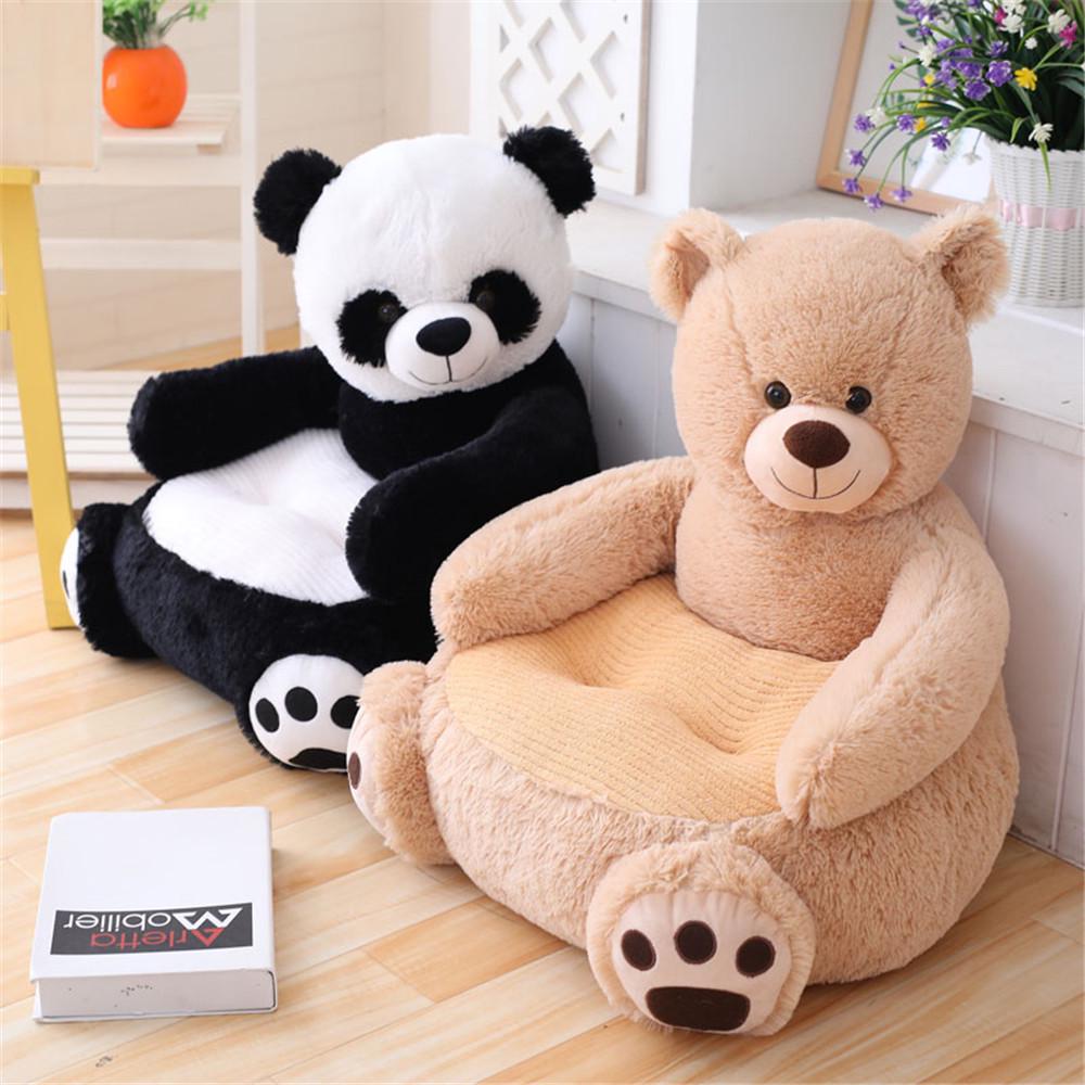 Cute Panda Cartoon Plush Sofa for Kids with Tatami Cushion
