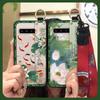 Silicone Chinese Style Phone Case For Samsung Galaxy S10 5G/SM-G977N Waterproof Back Cover Lanyard Soft Case Durable