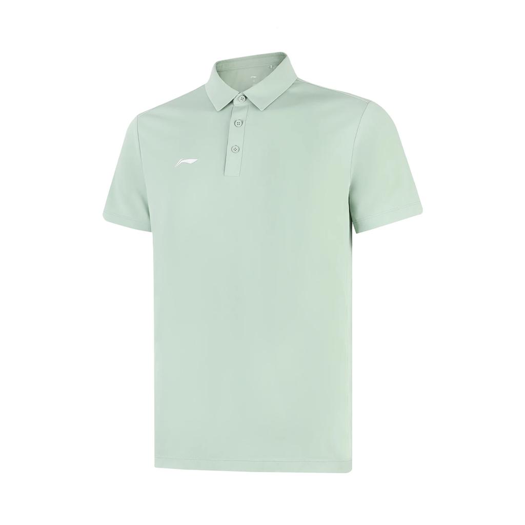Li Ning Group Purchase Series Solid Color Soft Breathable Comfortable Versatile Short Sleeve Polo Shirt Men Polo Shirts APLV029-9