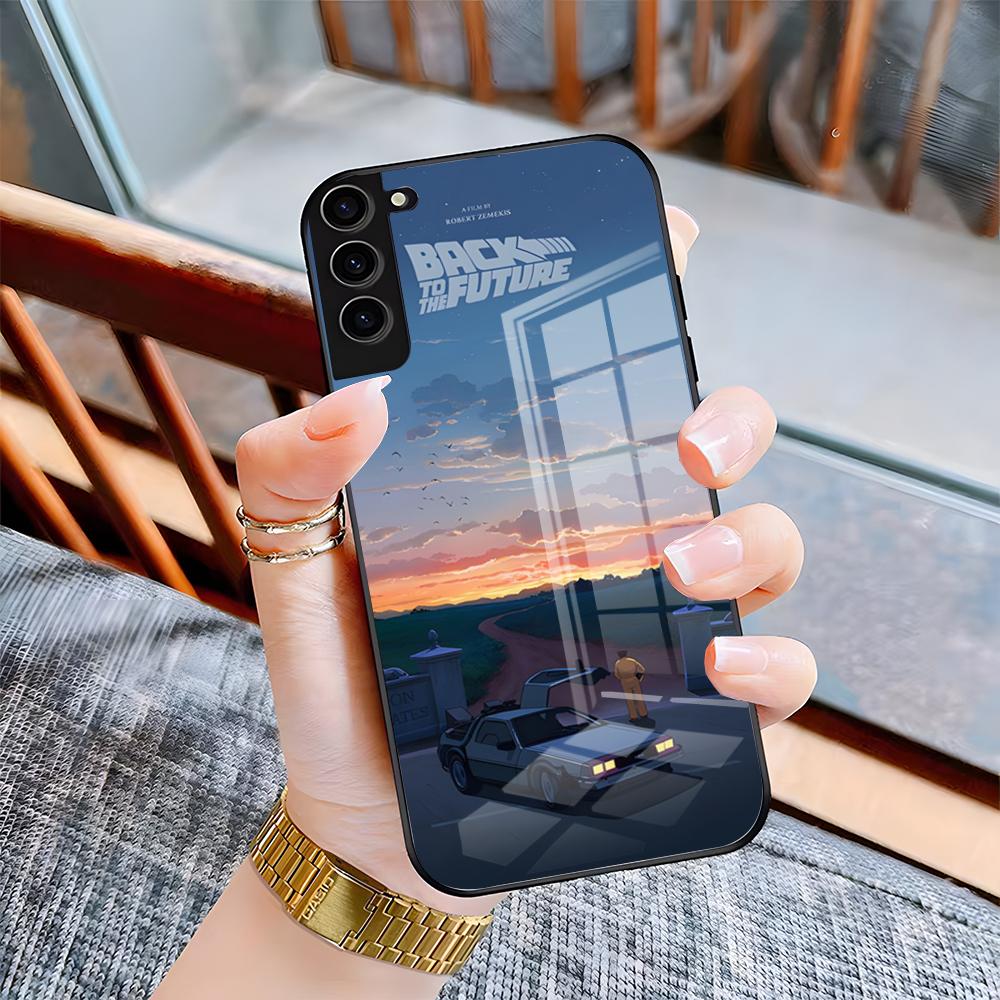 Горячий чехол для телефона из фильма «Назад в будущее» для Samsung A25 A13 A33 5G A54 A36 A35 A56 A52 A14 Ударопрочная стеклянная крышка