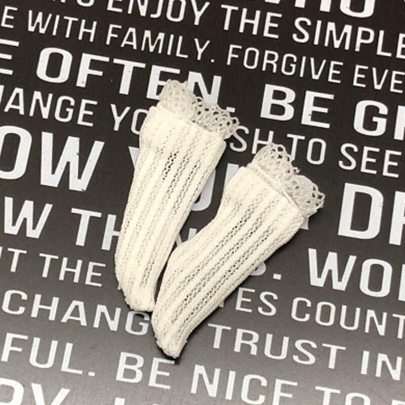 1 пара кружевных носков для куклы Блайт, носки среднего размера для Blythe, чулки выше колена для кукол Blythe, аксессуары для детей