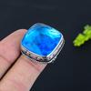 Swiss Blue Topaz Gemstone 925 Sterling Silver Gift Jewelry Ring Size 8