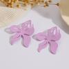 Fashion exaggerated spray paint flower earrings colorful playful personality fresh women's earrings petals colorful stud earrings