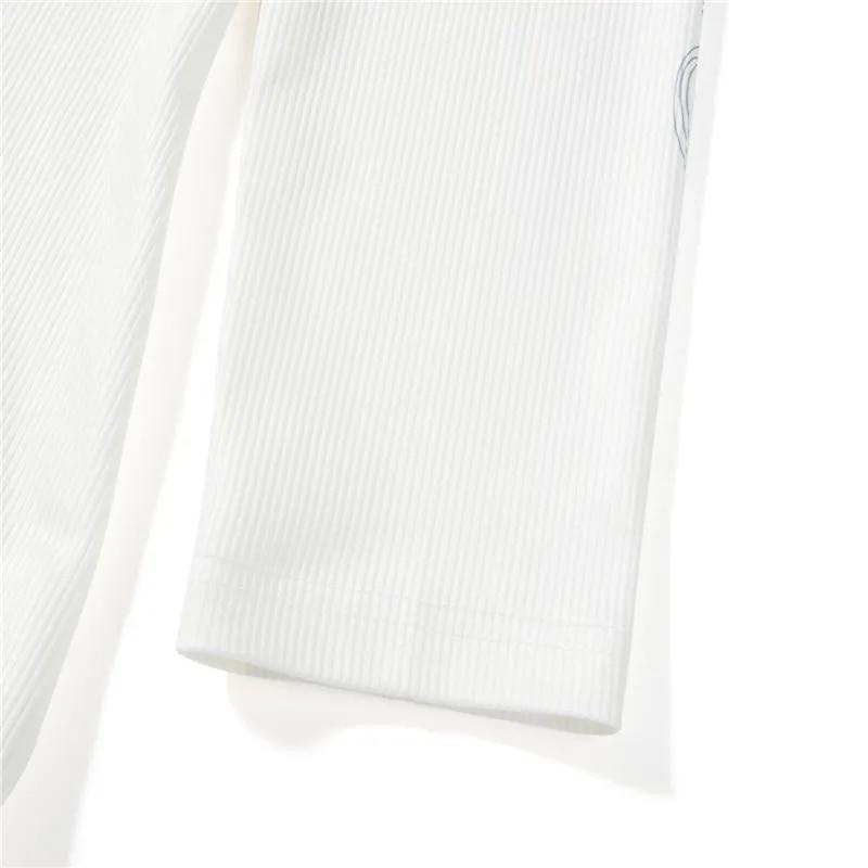 2KWEIRD Эстетическая футболка 2000-х Графический принт Крест Крылья Топы с длинным рукавом Y2k Женская одежда Fairycore Гранж Футболка Уличная одежда