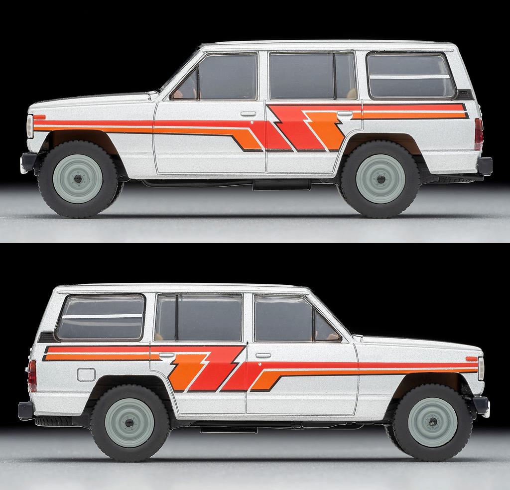Tomica Limited Vintage Neo Nissan Safari Extra Van DX Готовый продукт 312550 1/64 LV-N109d Серебристый/Полосатый